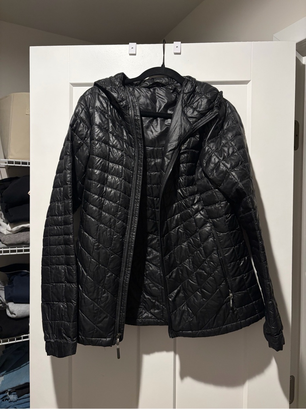 The North Face Women's Black Quilted Hooded Puffer Jacket